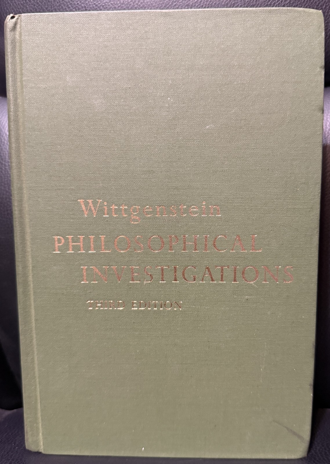 Philosophical Investigations by Ludwig Wittgenstein (HC) 3rd Ed. German-English