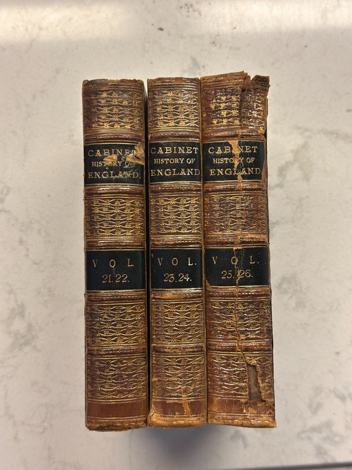 1846 Antique Books – The Cabinet History of England Vols. XXI–XXVI, Charles M.