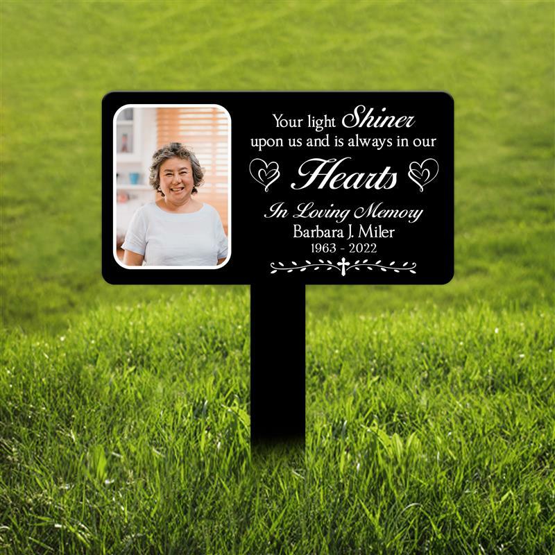 Personalized Acrylic Plaque Stake, Grave Marker Garden, Temporary Grave Marker