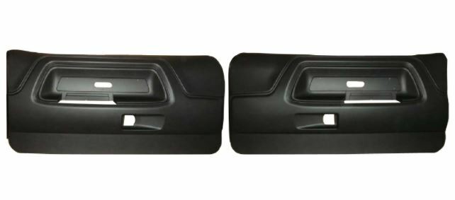 BLACK Molded Front Door Panels for 1970 1971 72 73 74 Dodge Challenger E Body