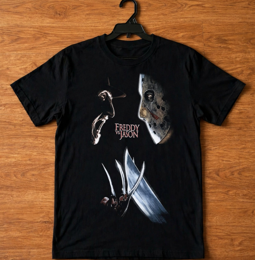 New w/tags Vintage Style Horror Cult Graphic T-Shirt Black Halloween Goth Tee