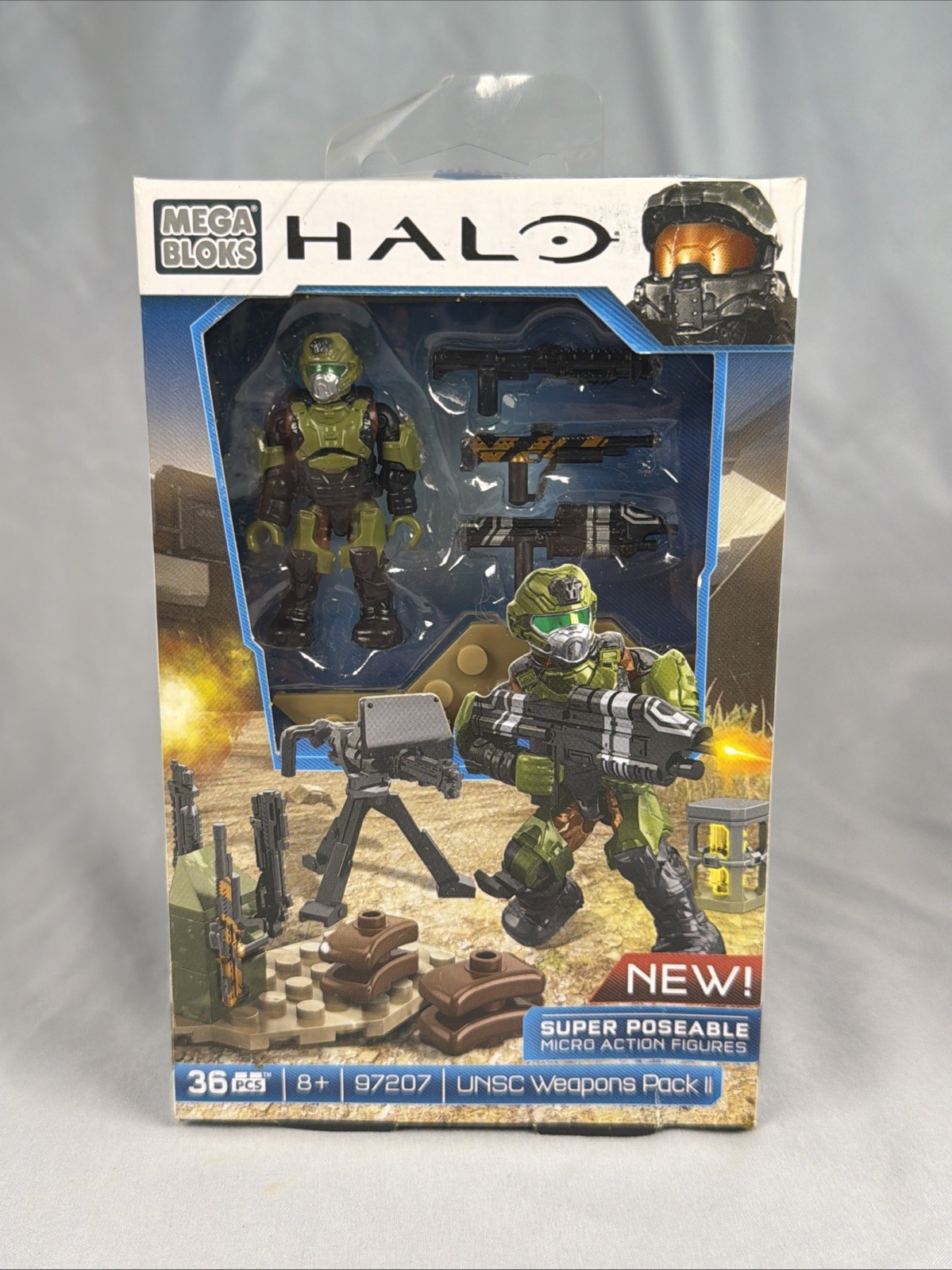 Halo Mega UNSC Weapons Pack 2 New Articulation Marine Figure Set 97207
