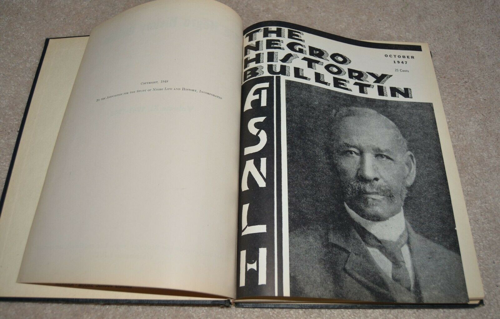 RARE 1947-48 Vol XI Negro History Bulletin Important African American Periodical