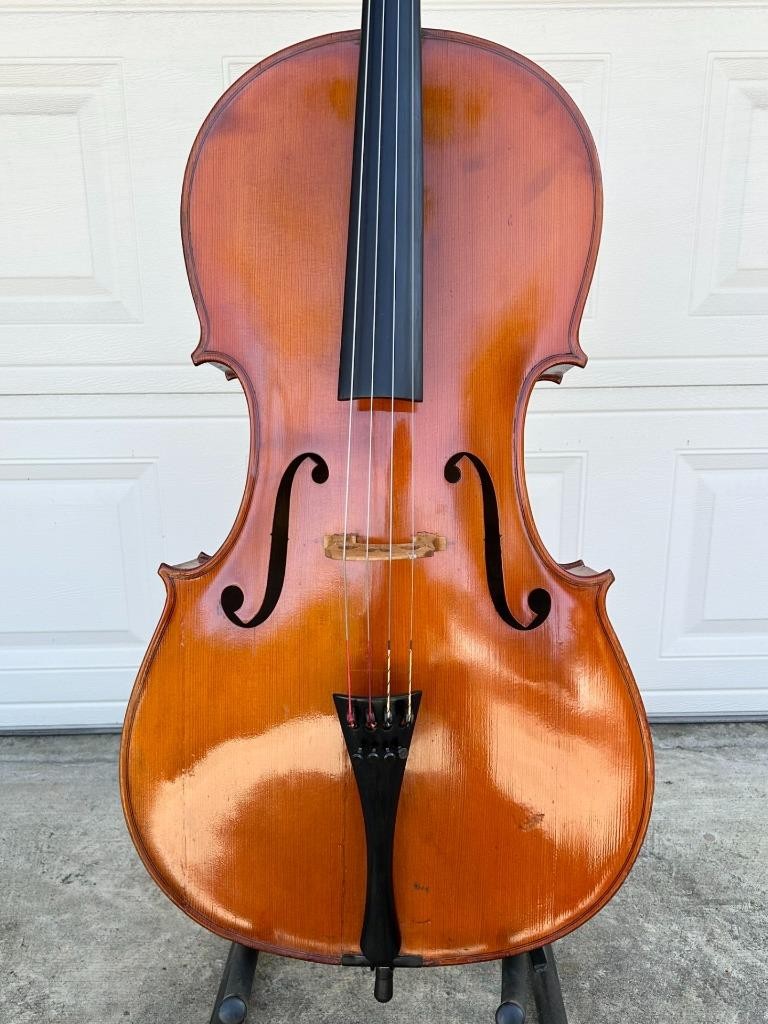 1962 French Cello 4/4 – Labeled Daniel Moinel à Paris (Sound Sample Video)