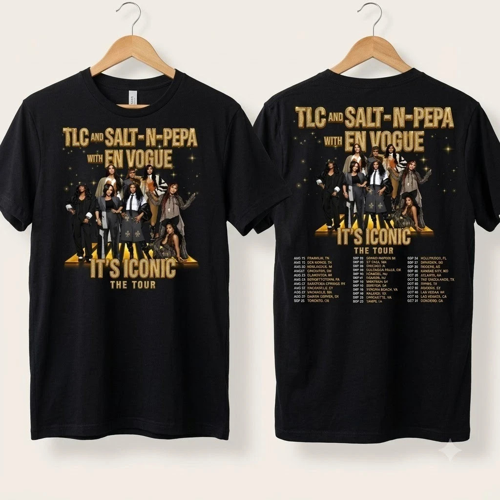 HOT TLC Salt-N-Pepa It's Iconic Tour Merch reprint 90s vintage shirt