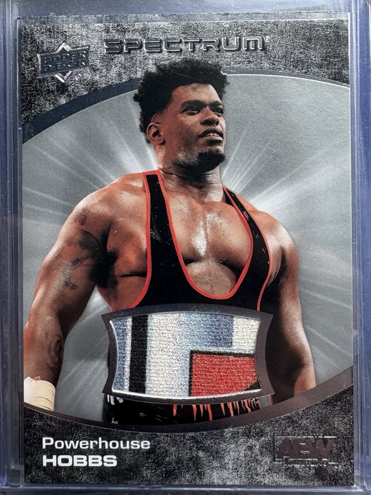 POWERHOUSE HOBBS 2021 AEW Spectrum Memorabilia EVENT WORN SHIRT RELIC Royce Keys