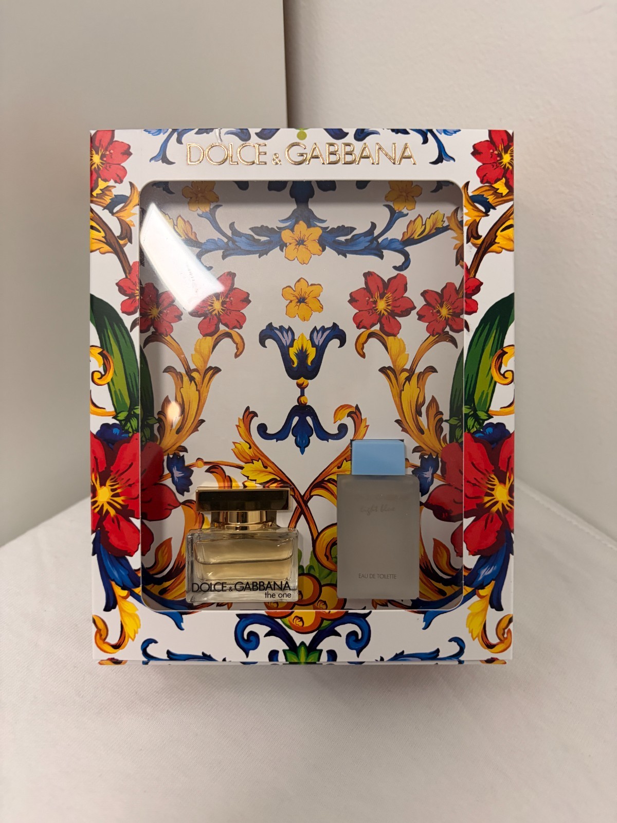Dolce & Gabbana The One EDP + Light Blue EDT Travel Size Duo Gift Set