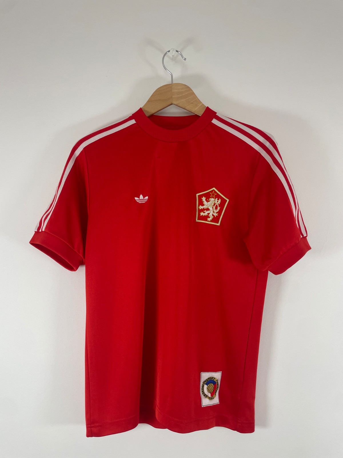 Vintage 80\'s Style Adidas Czechoslovakia Football Jersey (Size: S) Vintage 80\'s Style Adidas Czechoslovakia Football Jersey (Size: S)