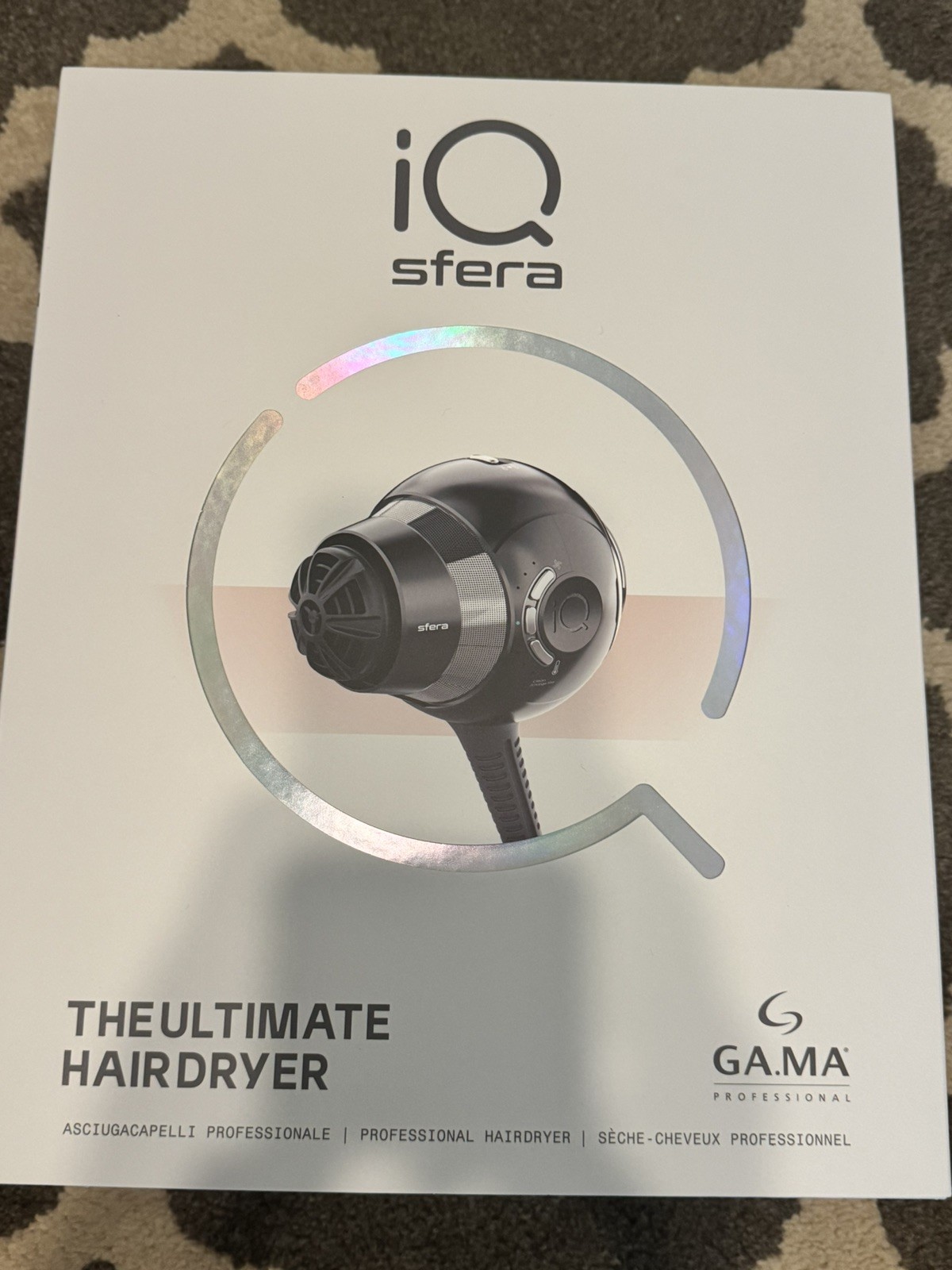 NEW GAMA iQ SFERA ULTIMATE HAIR DRYER BY GA.MA ITALY PROFESSIONAL USA