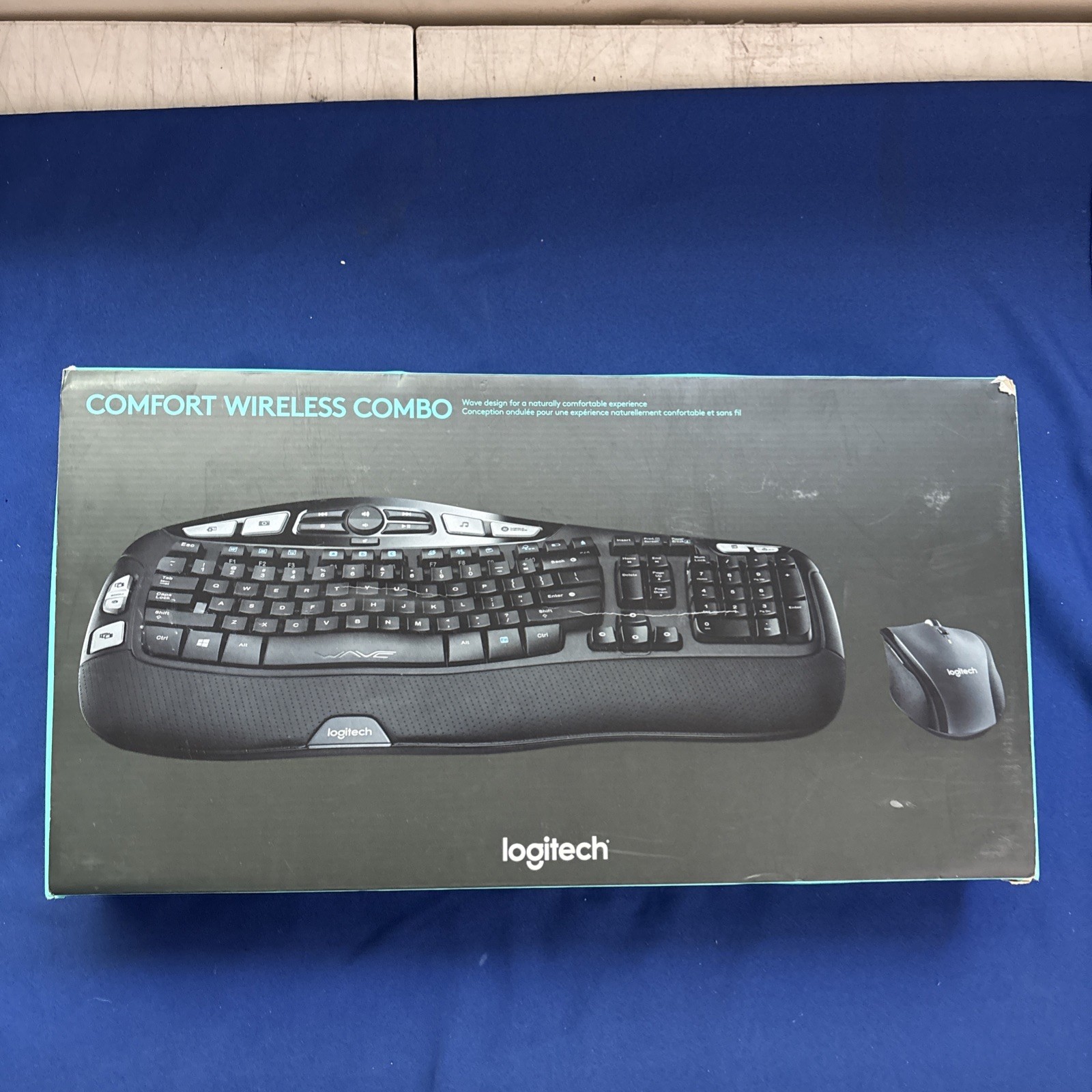 Logitech MK550 Comfort Wave K350 Wireless Keyboard & Mouse Combo w/Dongle in Box Logitech MK550 Comfort Wave K350 Wireless Keyboard & Mouse Combo w/Dongle in Box