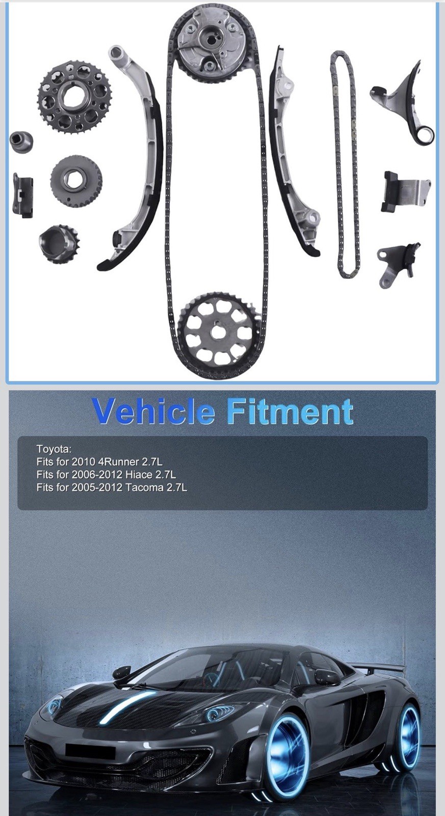 2TRFE Engine Timing Chain Kit w/VVT Sprockets