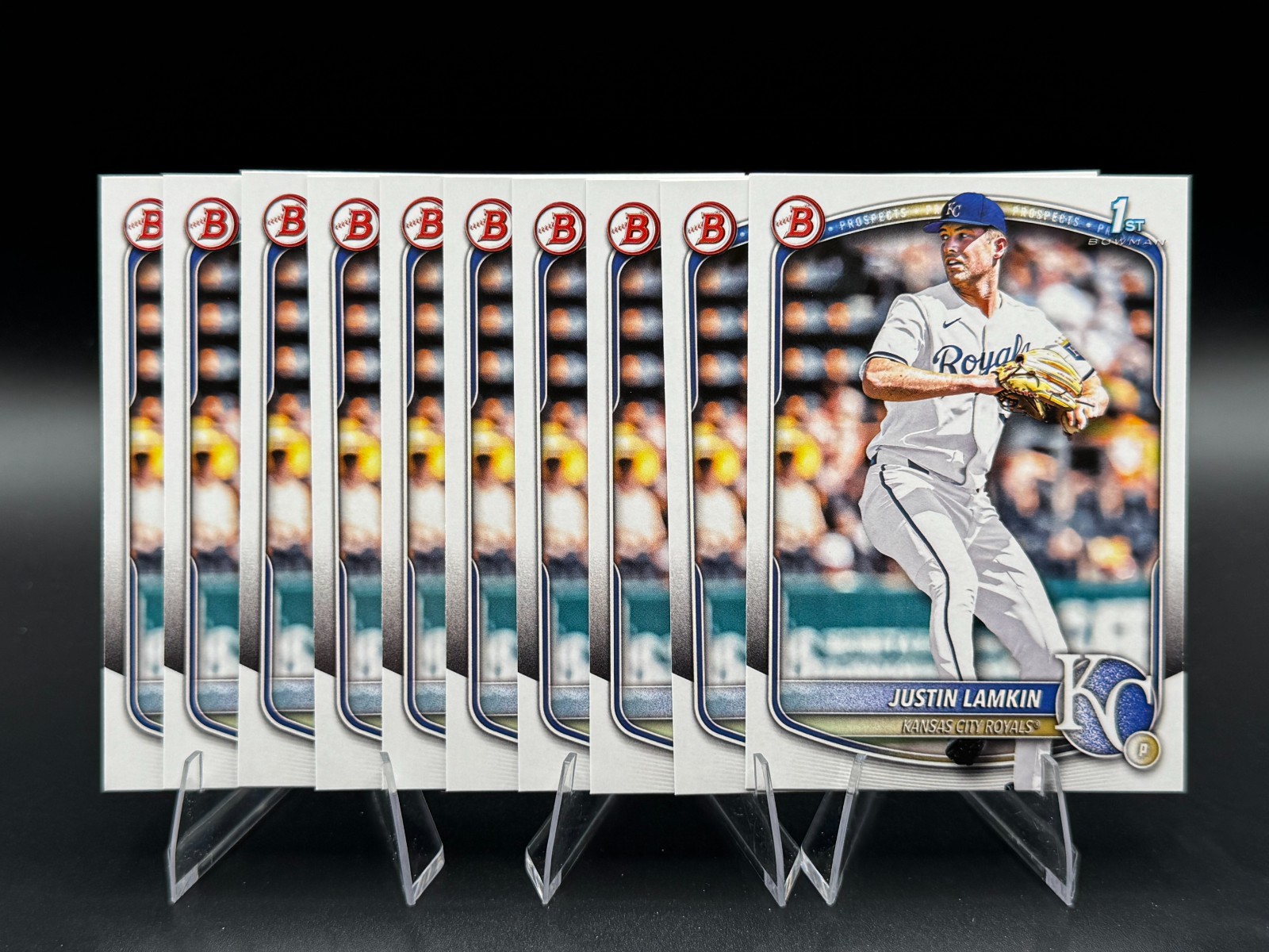Lot (x10) 2025 Bowman Draft base paper Justin Lamkin 1st #BD-62 Royals Lot (x10) 2025 Bowman Draft base paper Justin Lamkin 1st #BD-62 Royals