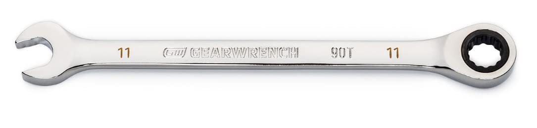 GEARWRENCH 11mm Polished Ratcheting Wrench 90 Tooth Dual Direction Design GEARWRENCH 11mm Polished Ratcheting Wrench 90 Tooth Dual Direction Design