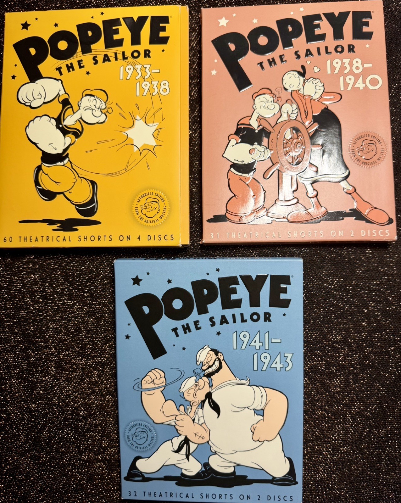 Popeye The Sailor-Volumes 1, 2 & 3-(1933-1943)-8 DVD Set - 123 Theatrical Shorts