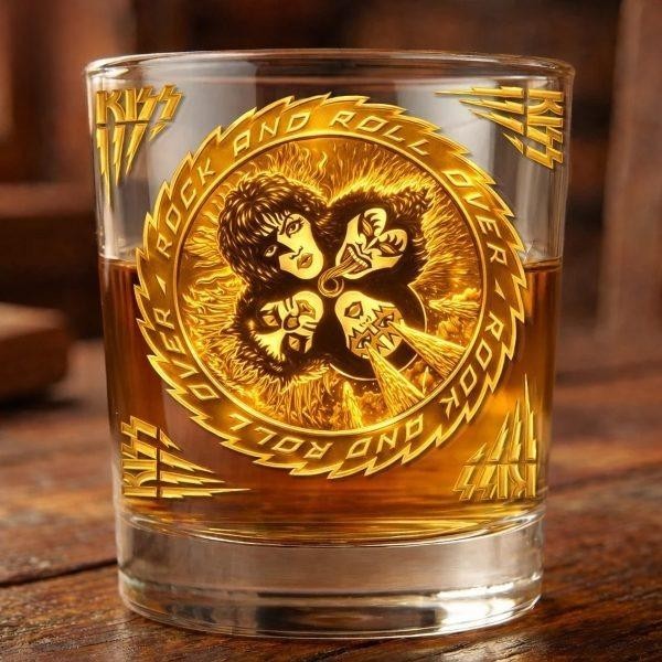 [No box] KISS Rock  Whiskey Glass