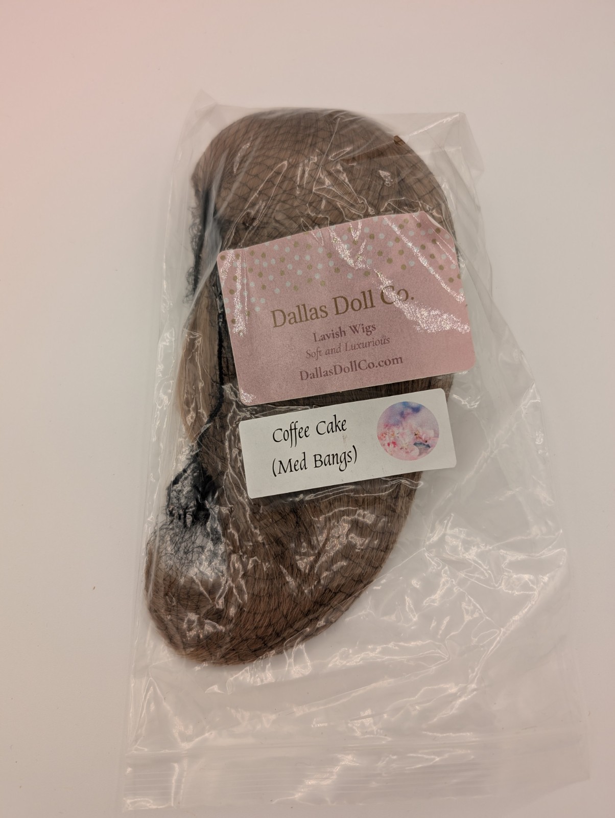 Custom 10-11 in Doll WIG Brown Dallas Doll Co  Fits American Girl Gotz 18\