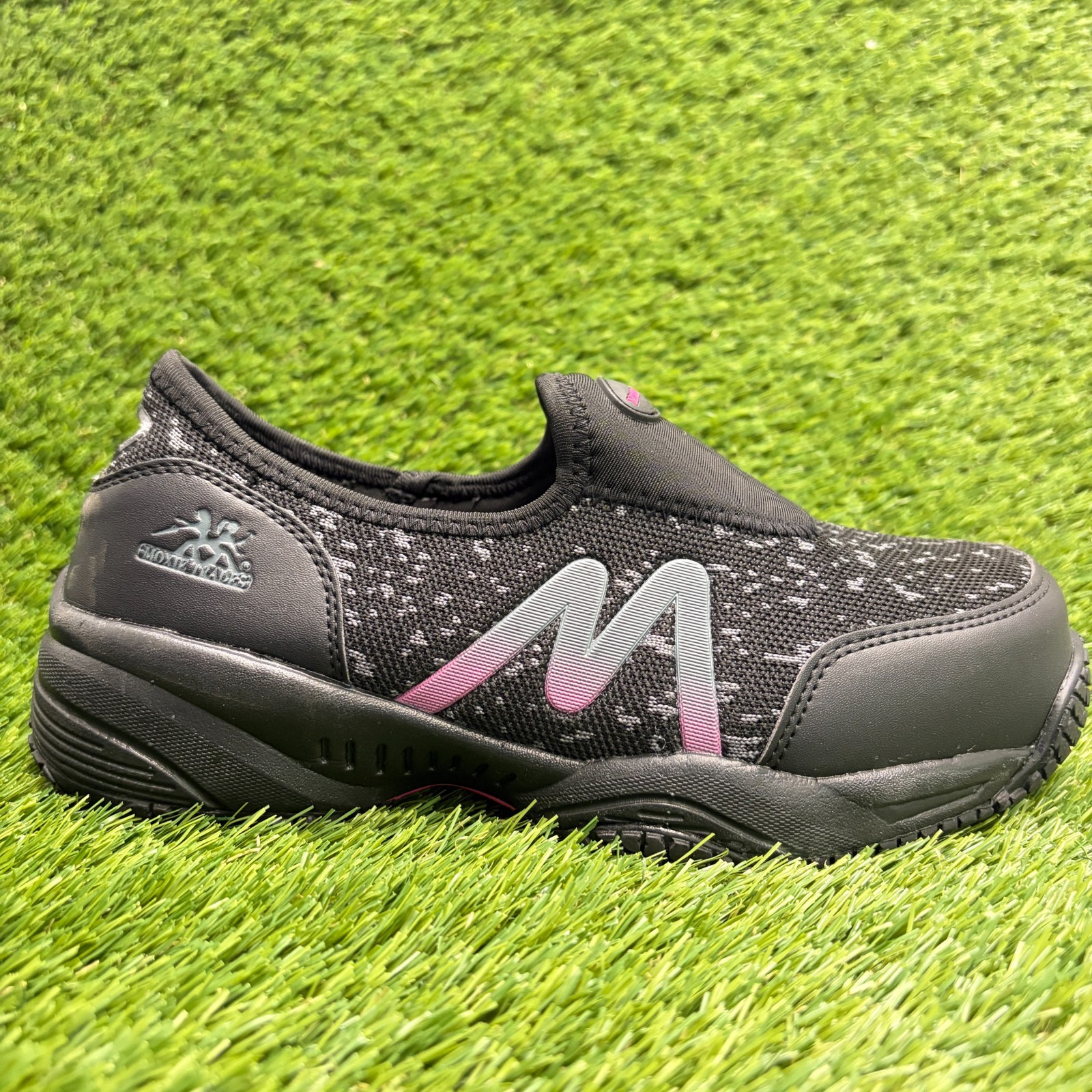 Moxie Trades Zena Womens Size 7.5 Black Lavender Composite Toe Safety Work Shoes