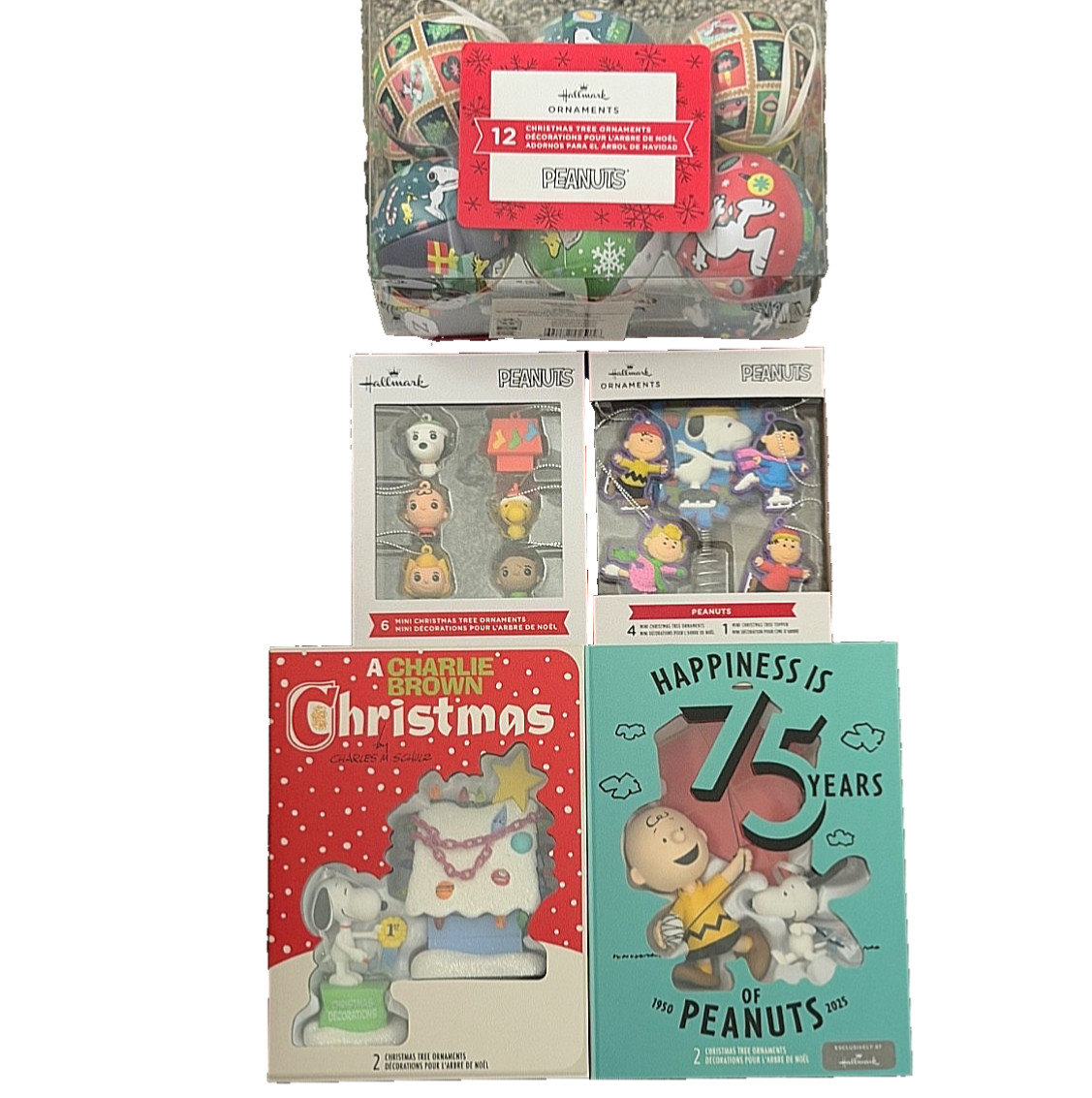 Peanuts Hallmark  Ornaments Lot of 27