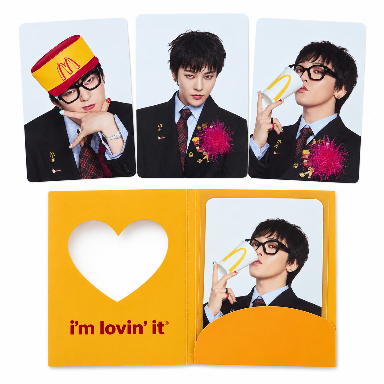 G-DRAGON x McDonald’s Official Photocard Set of 3 GD Korea