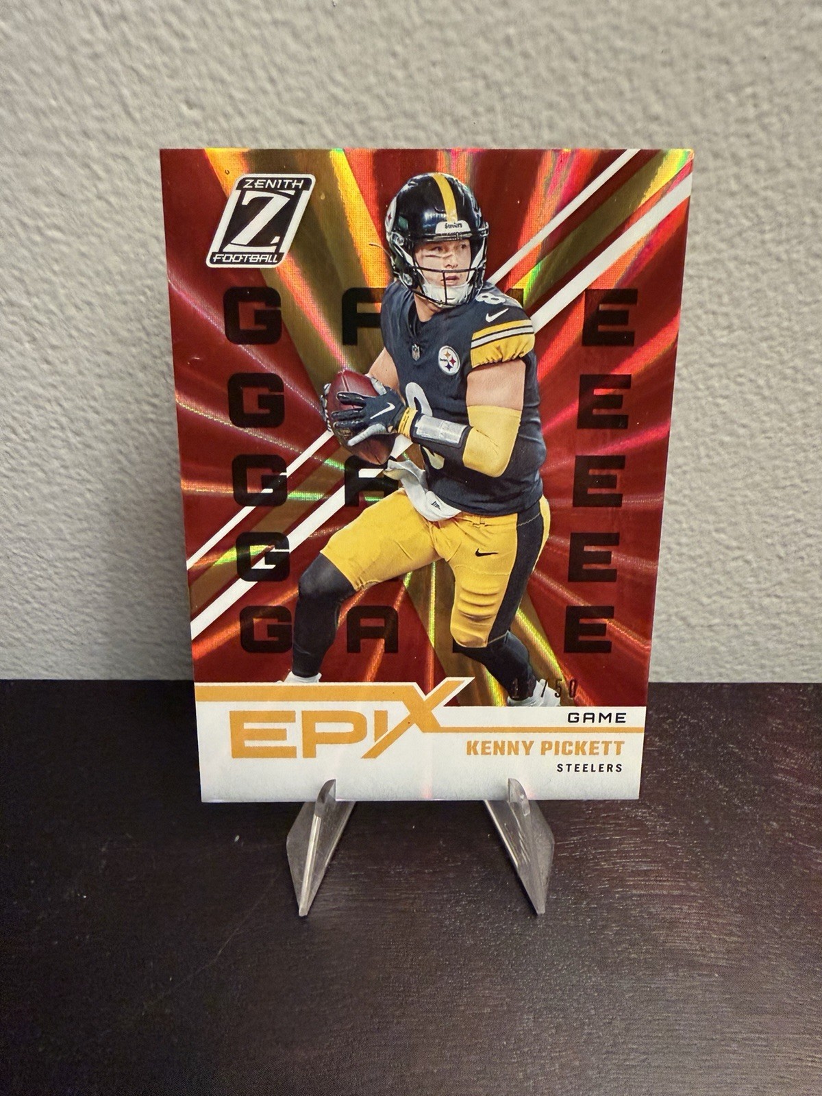 2022 Panini Zenith - #EO-1 Epix Game Kenny Pickett /50 (RC) 2022 Panini Zenith - #EO-1 Epix Game Kenny Pickett /50 (RC)