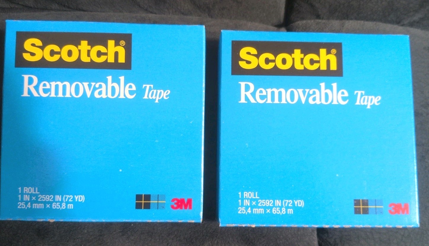 Lot Of 2 - 3M Scotch® Removable Tape 811, 1 in x 2592 in NIB Lot Of 2 - 3M Scotch® Removable Tape 811, 1 in x 2592 in NIB