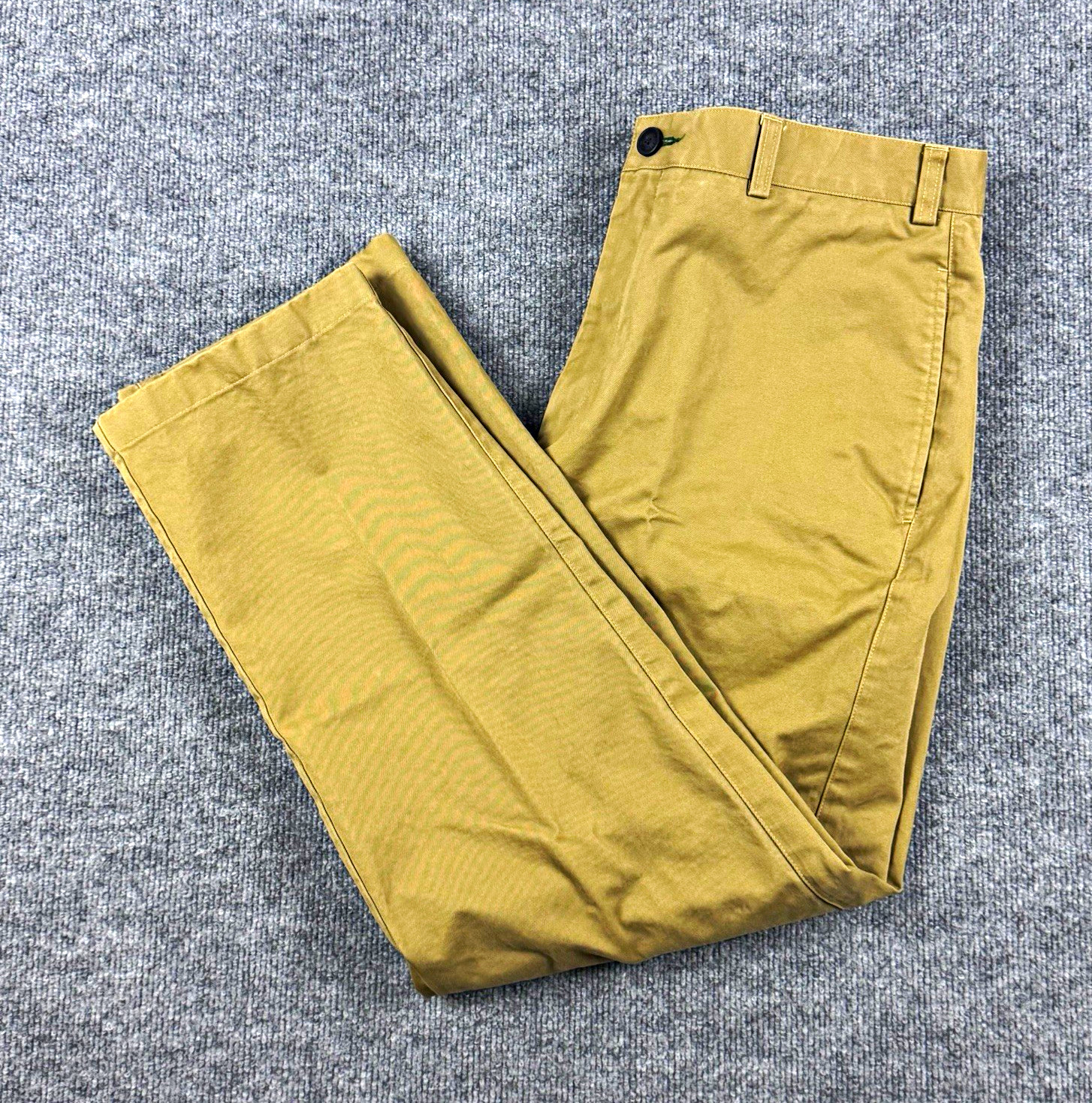 Orvis Men Ultimate Khakis Chino Pants 38W 30L Brown Tan 100% Cotton Straight Leg