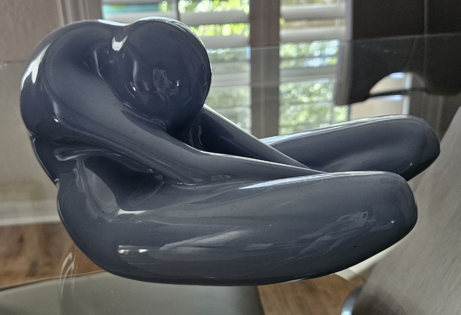 Vintage Jaru Ceramic Female Form Nude Sculpture Art Deco Signed Blue 11.5x6.5in Vintage Jaru Ceramic Female Form Nude Sculpture Art Deco Signed Blue 11.5x6.5in