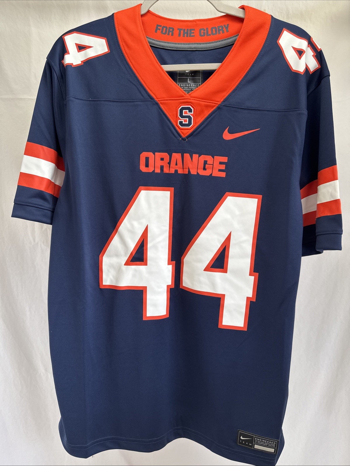 Nike Syracuse Navy Football Game Jersey #44 Youth Large Dri-FIT For The Glory