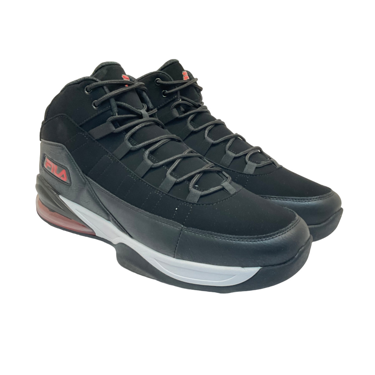 Fila Men\'s 1BM01378-014 Activisor Viz Basketball Shoes Black/Red/White Size 14M