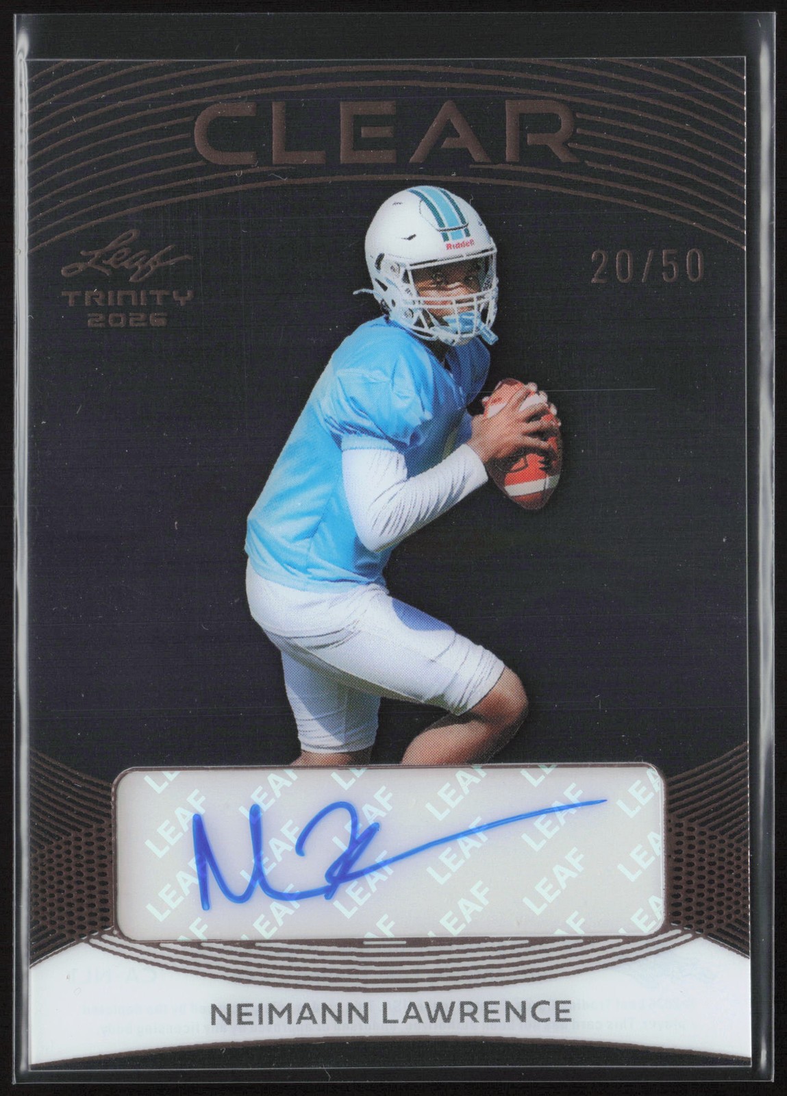 Neimann Lawrence 2026 Leaf Trinity Clear Acetate Bronze Auto /50