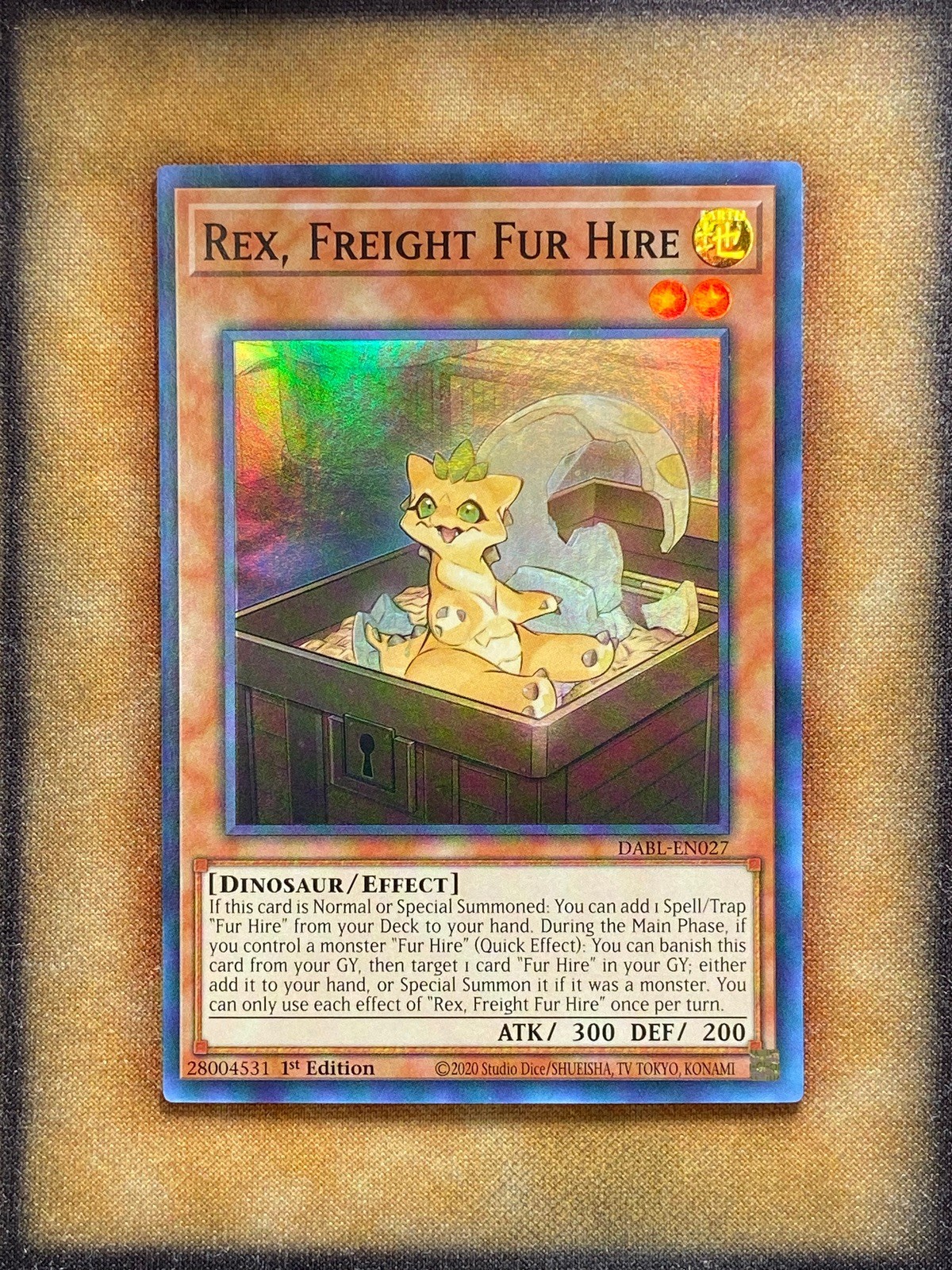 Yugioh Rex, Freight Fur Hire DABL-EN027 Super Rare 1st Ed NM