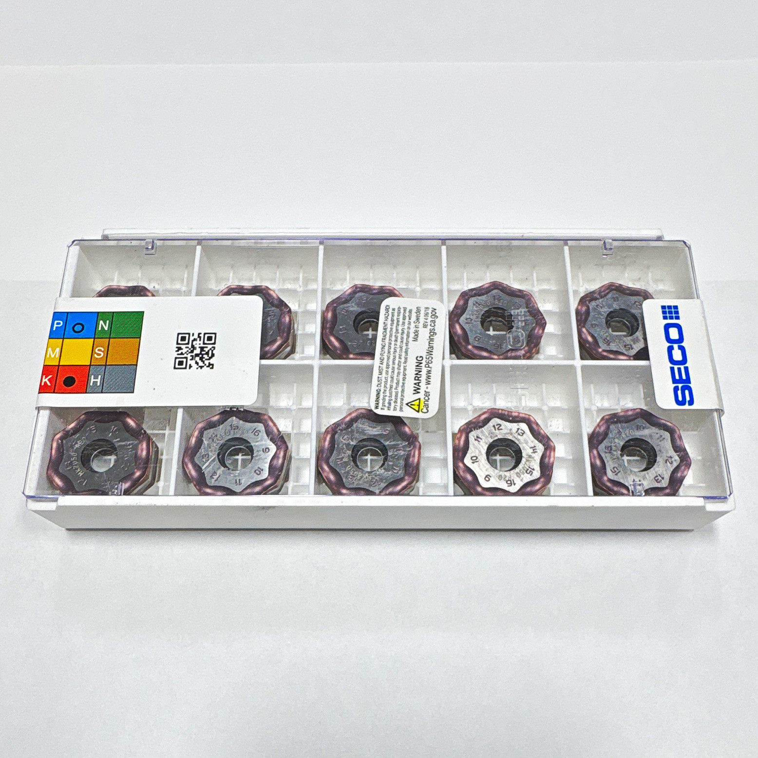 SECO Carbide Milling Inserts ONMU090520ANTN-M15 MK2050 10pcs