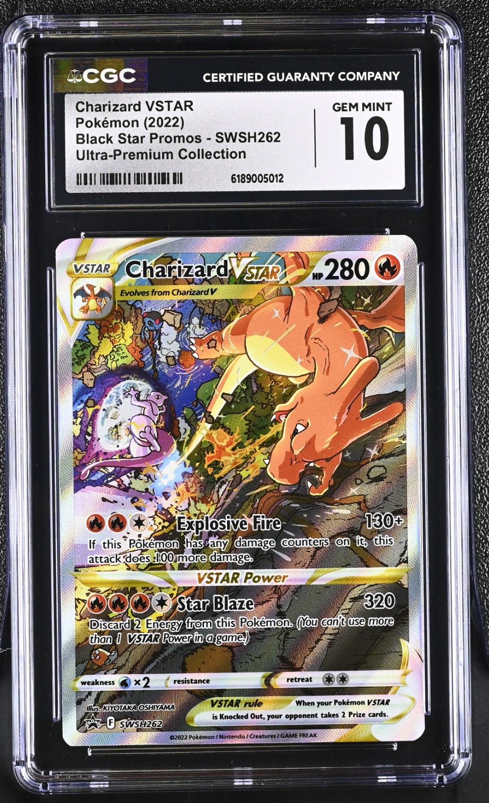 2022 POKEMON BLACK STAR PROMOS #SWSH262 CHARIZARD VSTAR CGC 10 GEM MINT 2022 POKEMON BLACK STAR PROMOS #SWSH262 CHARIZARD VSTAR CGC 10 GEM MINT