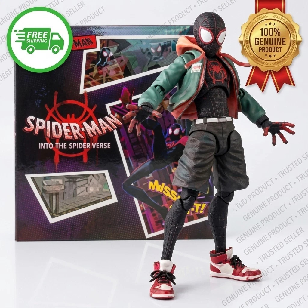 Spiderman Miles Morales Action Figure Collection Sentinel Marvel Toy 3D Models