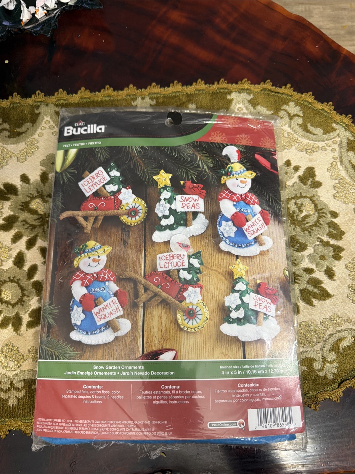 Bucilla Christmas Snow Garden Ornaments Kit #86558 Rare Bucilla Christmas Snow Garden Ornaments Kit #86558 Rare