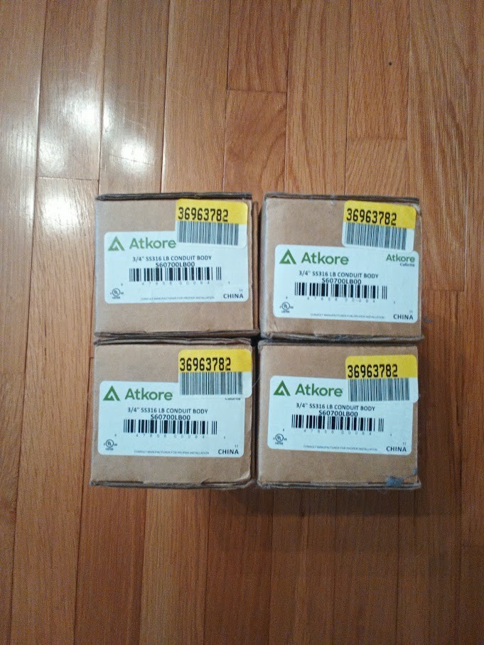 LOT OF 4 NEW ATKORE CALBRITE 3/4 LOT OF 4 NEW ATKORE CALBRITE 3/4