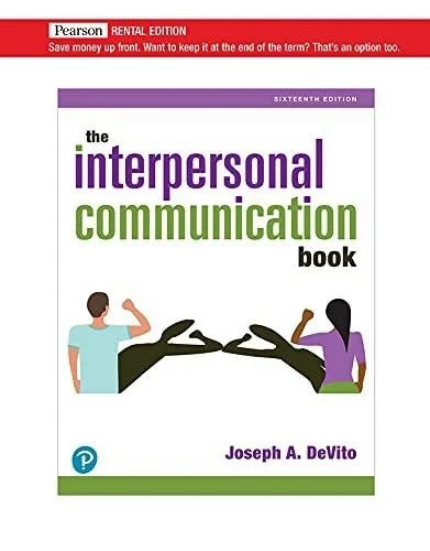 The Interpersonal Communication book - GOOD - PAPERBACK- 9780136968474