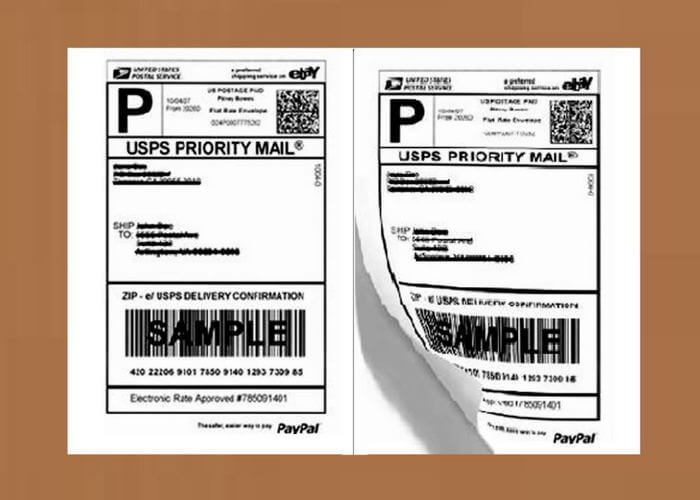 Half Sheet Shipping Labels 8.5x5.5 – 200 Matte White Adhesive Labels for Printer