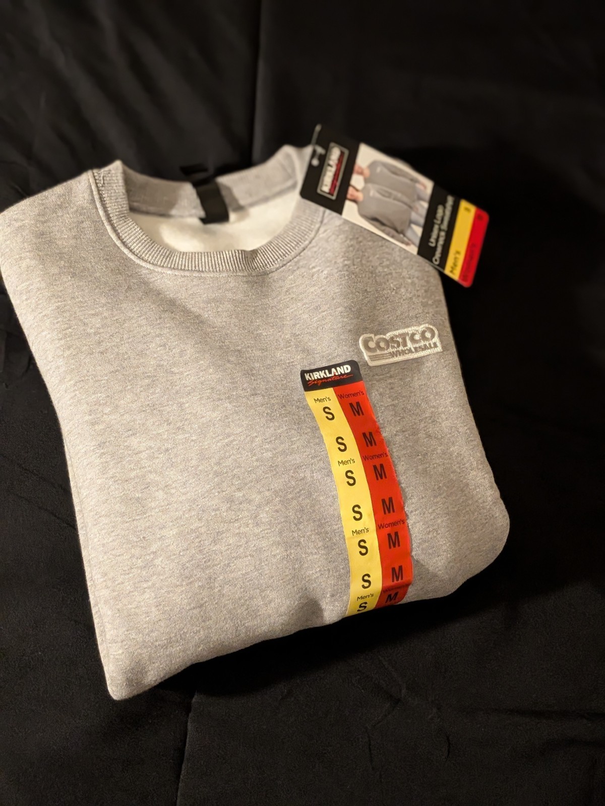 Costco Crewneck Hoodie Unisex S/M Gray Costco Crewneck Hoodie Unisex S/M Gray