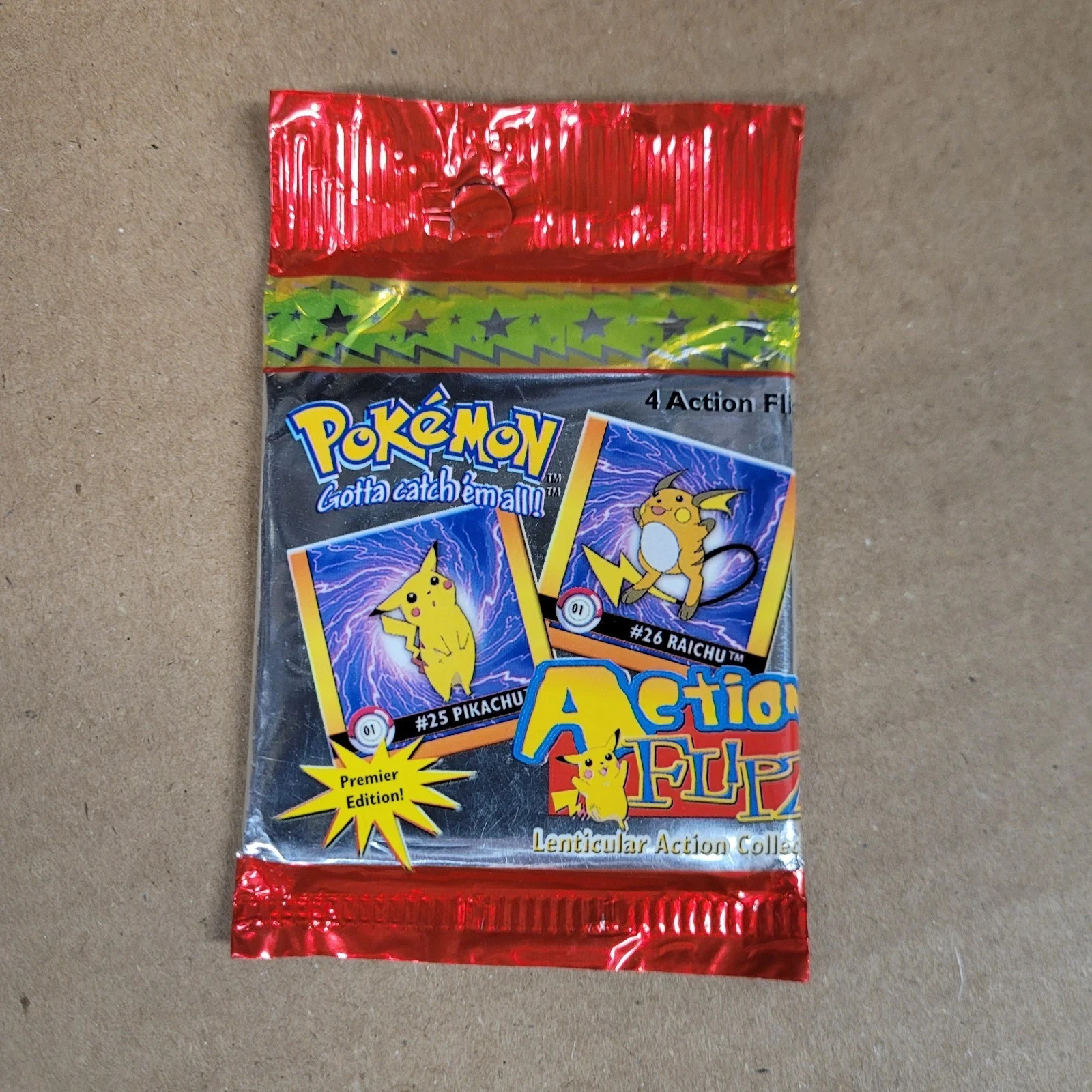 1999 Pokemon Action Flipz Premier Edition Box 1 Sealed Pack 