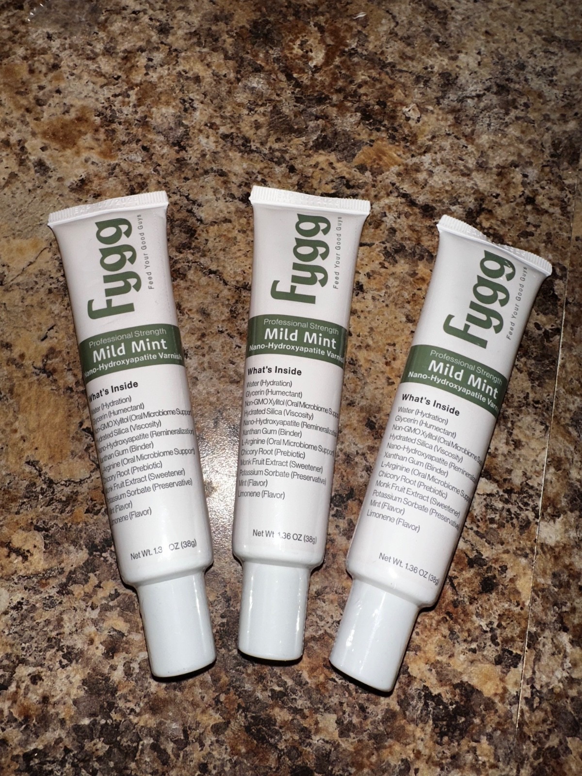 Three Fygg Nano Hydroxyapatite Dental Varnish | Fluoride-Free Enamel Repair