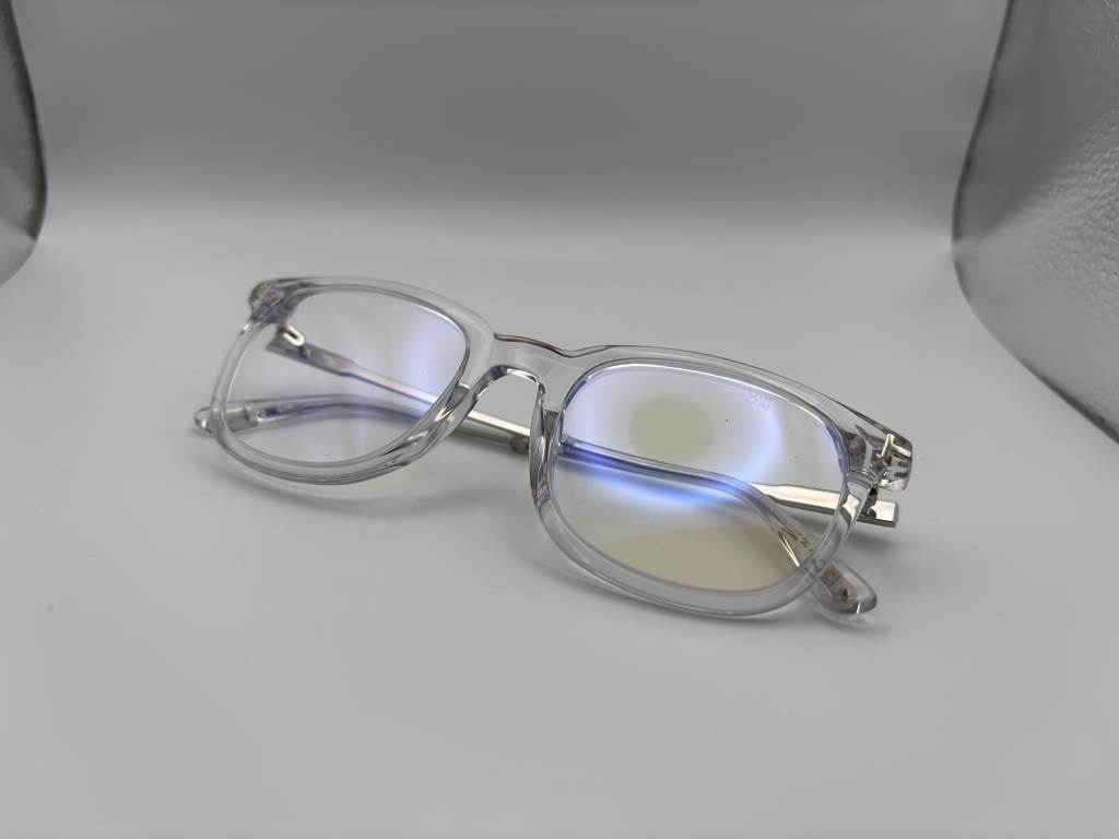 NEW TOM FORD FT5904-B TRANSPARENT MENS FRAMES ONLY (50-21)