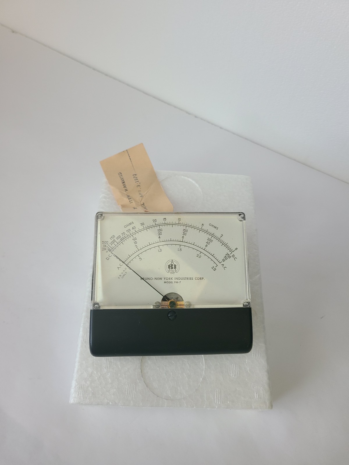Vintage Bruno New York Industries Meter PM-7, NOS, Open Box Condition Vintage Bruno New York Industries Meter PM-7, NOS, Open Box Condition