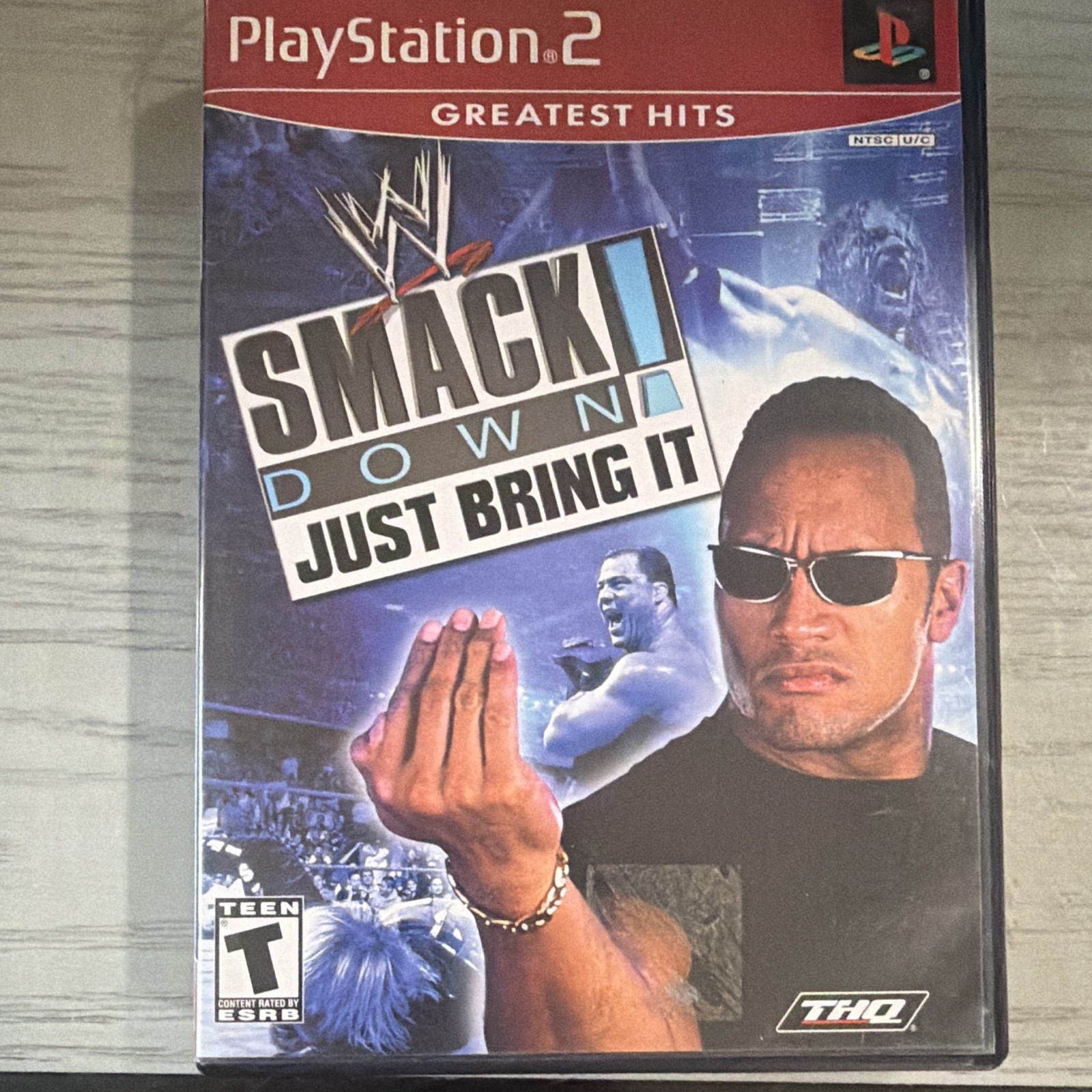THQ WWE SmackDown Just Bring It Greatest Hits (Sony PS2) T Multiplayer