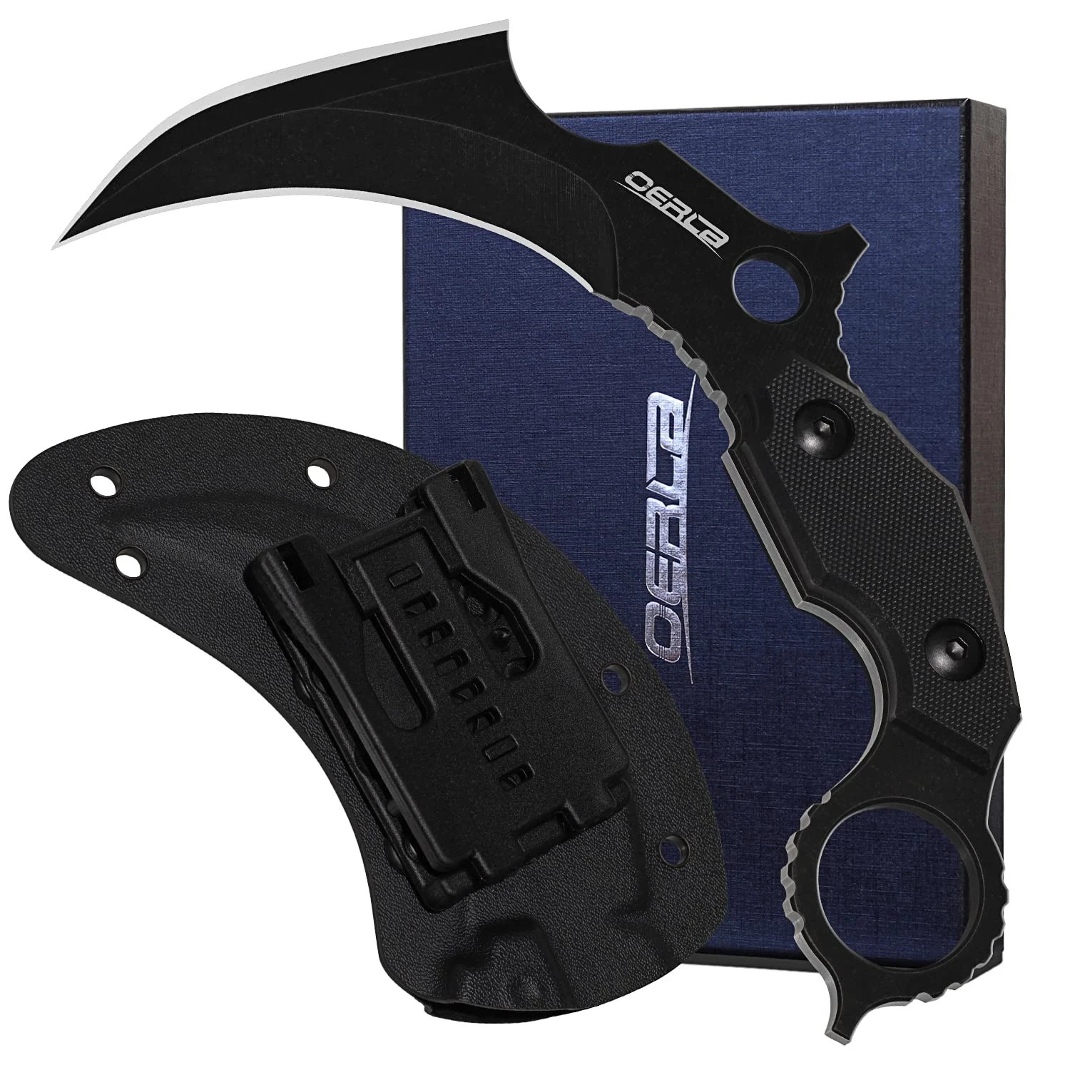 Ol0019be Double Edge Karambit Tactical Knife Full Tang 420hc Stonewashed Stainle Ol0019be Double Edge Karambit Tactical Knife Full Tang 420hc Stonewashed Stainle