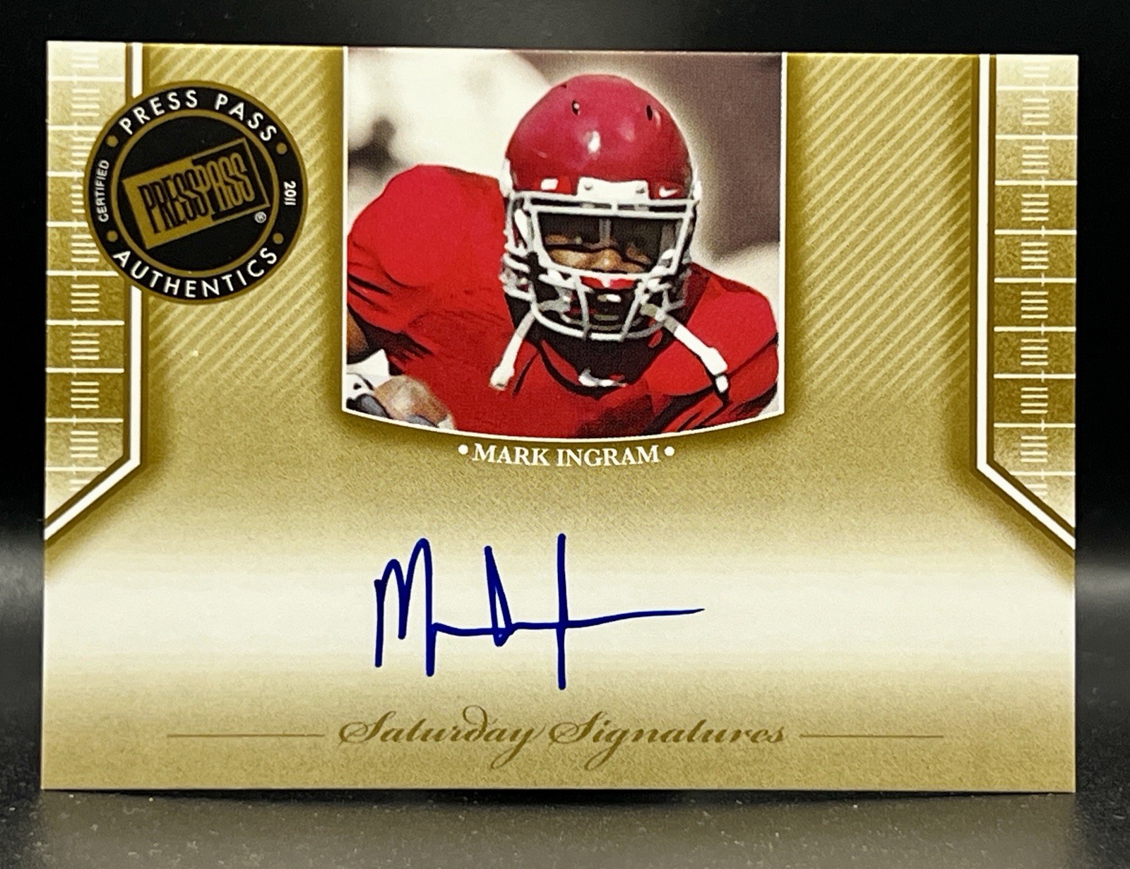 2011 Press Pass Legends - Saturday Signatures Mark Ingram #SS-MI (AU, RC) 2011 Press Pass Legends - Saturday Signatures Mark Ingram #SS-MI (AU, RC)