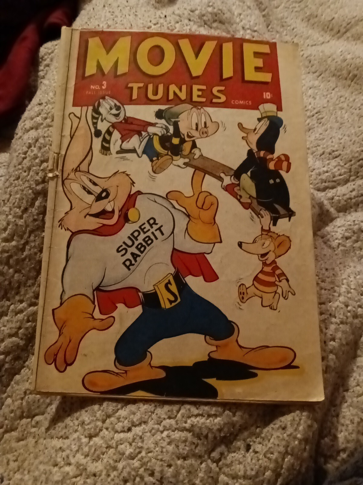 Movie Tunes 3 Timely Comics 1946 Super Rabbit The Crooner Hero golden age book