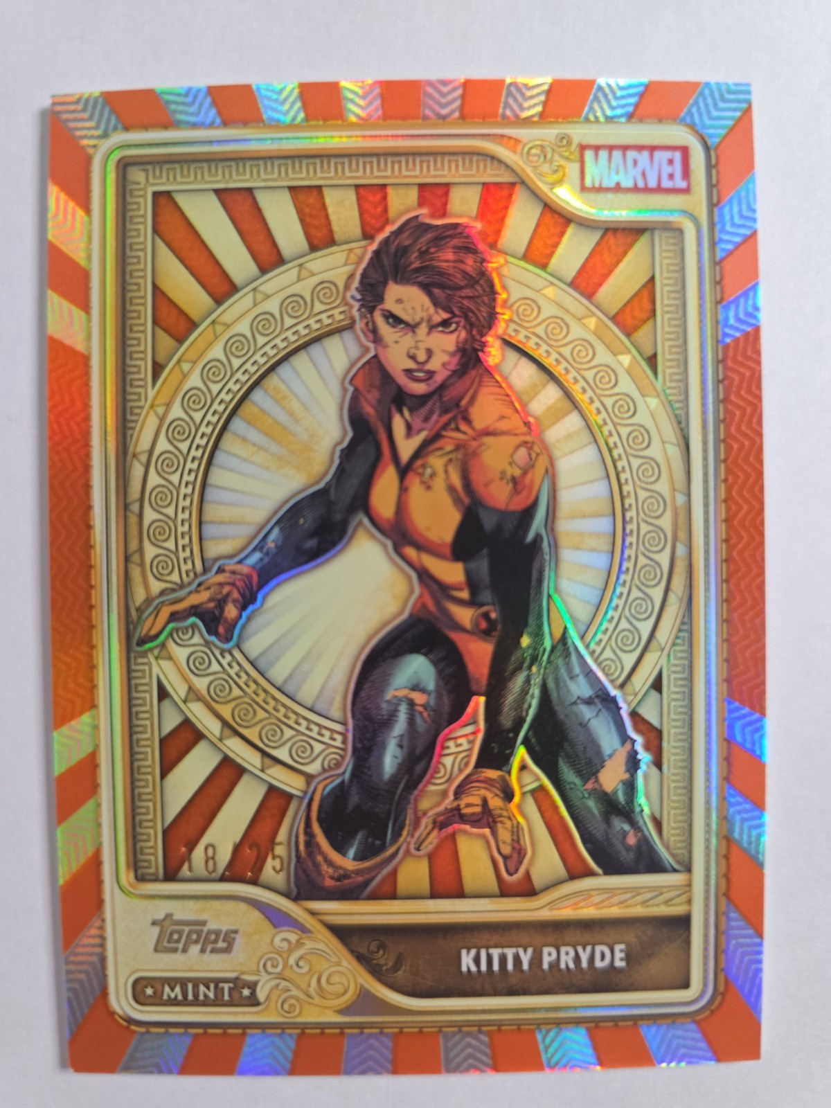 2026 Topps Marvel Mint KITTY PRIDE orange /25 Gold Card