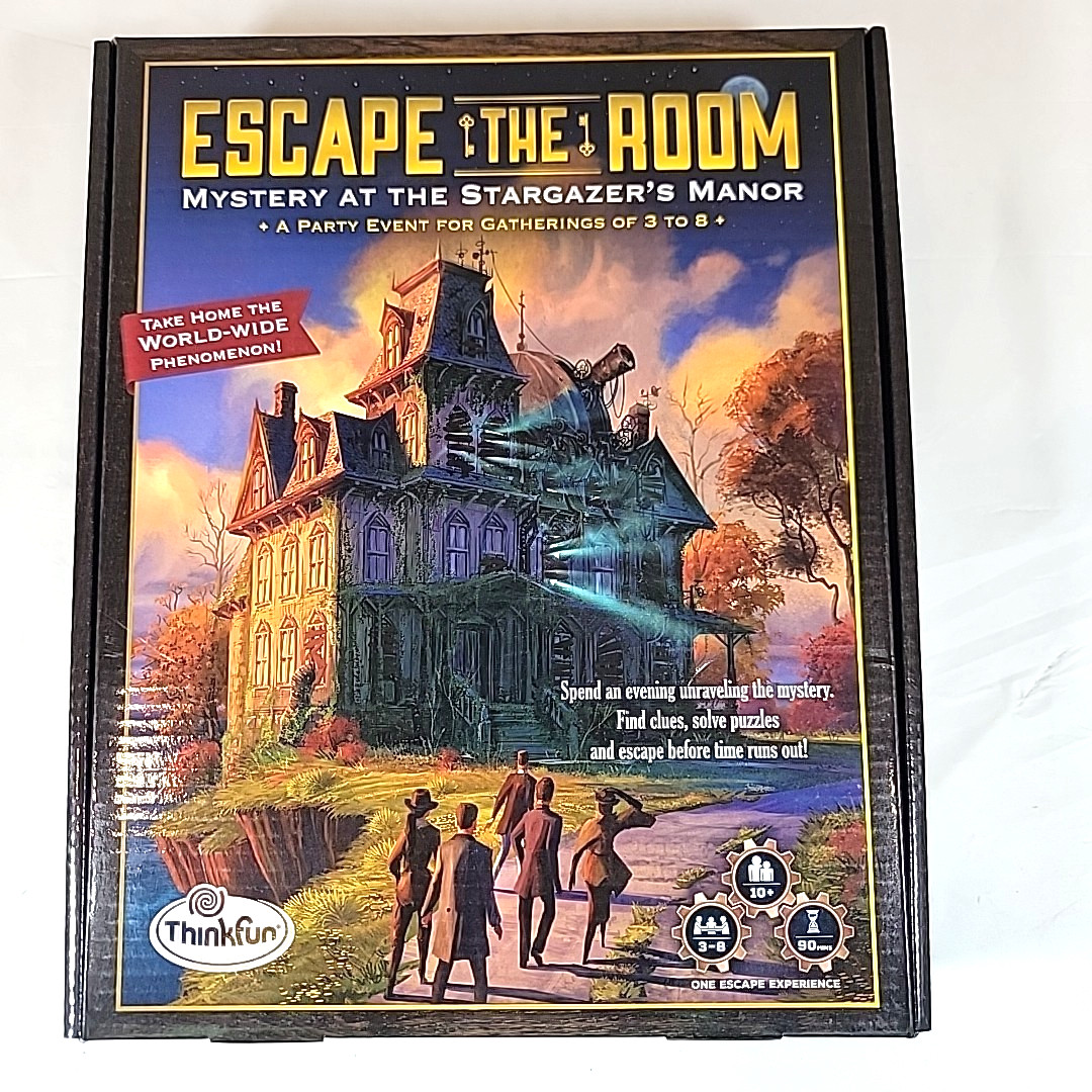 ESCAPE THE ROOM Mystery at The Stargazer\'s Manor Board Game 3-8 people