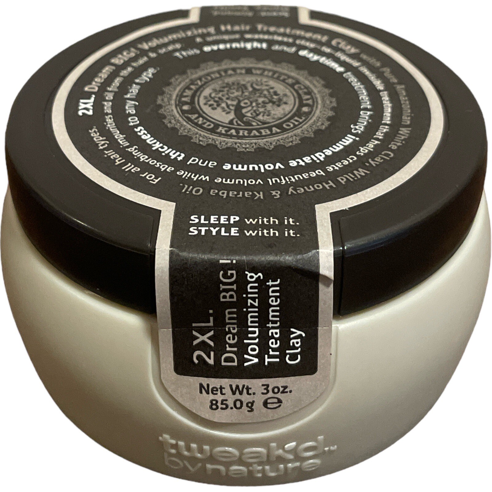Tweak'd By Nature 2XL Dream Big Volumizing Hair Treatment Clay 3 oz Sealed